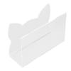 Acrylic Mail Holder Clear Mail Organizer Countertop Letter Envelope Holder for Desk Mail Sorter Letter Stand for Home Office School Cat Shape