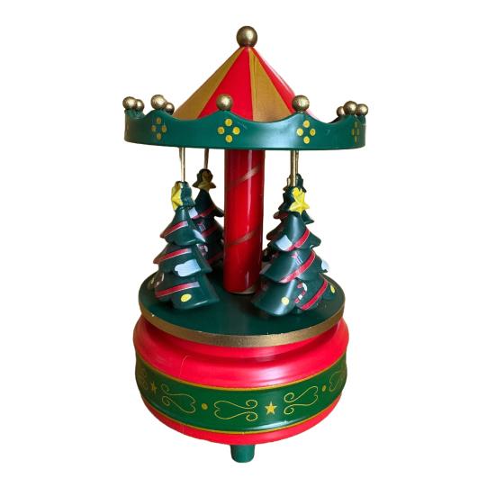 

Музыкальная шкатулка-карусель Музыкальная шкатулка в форме лошадки с музыкальной каруселью Merry Christmas для праздничных подарков на день рождения A