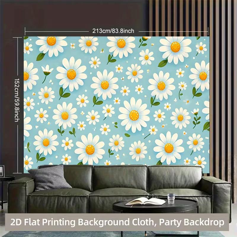 Cute Daisy Tapestry for Nursery, Bedroom and Minimalist Home Decor