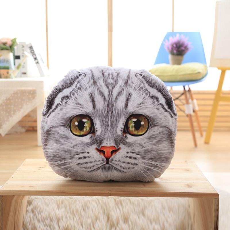 Crystal Velvet Pillow, Sofa Cushion, Removable Washable Pillow, Cartoon Simulation Cute Kitten Pillow, Plush Velvet Pillow,Sofa Decoration