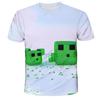 Boys T Shirt Minecraft 3D Printed Casual Summer Cute Boys Girls Building Blocks Cartoon T-shirt Popular Tops Inside Outside Mc