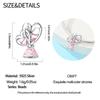 Valentines Day Charm Bead Charms Copper Couple Kiss Dangle Pendant Compatible With Bangle Bracelets Necklaces Do It Yourself Jewellery