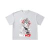 260 GSM Double Yarn 32 Count 100% Cotton Dragon Ball V60 Majin Vegeta Print Unisex Heavy Cotton T Shirt