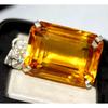 A++ CERTIFIED 925 Sterling Silver 42 Ct NATURAL Yellow Topaz Gemstone Pendant NS-543