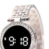 Zegarek Cyfrowy Życie Kontrola Dotykowa Causual Wodoodporny Wielofunkcyjny Unisex Okrągły Cyrkoniowy LED Cyfrowy