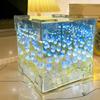 21Pieces DIY 3D Tulips Night Light Set for Special Event Party Decors Handmade Flowers Cube Night Lamp and Mirror Kits