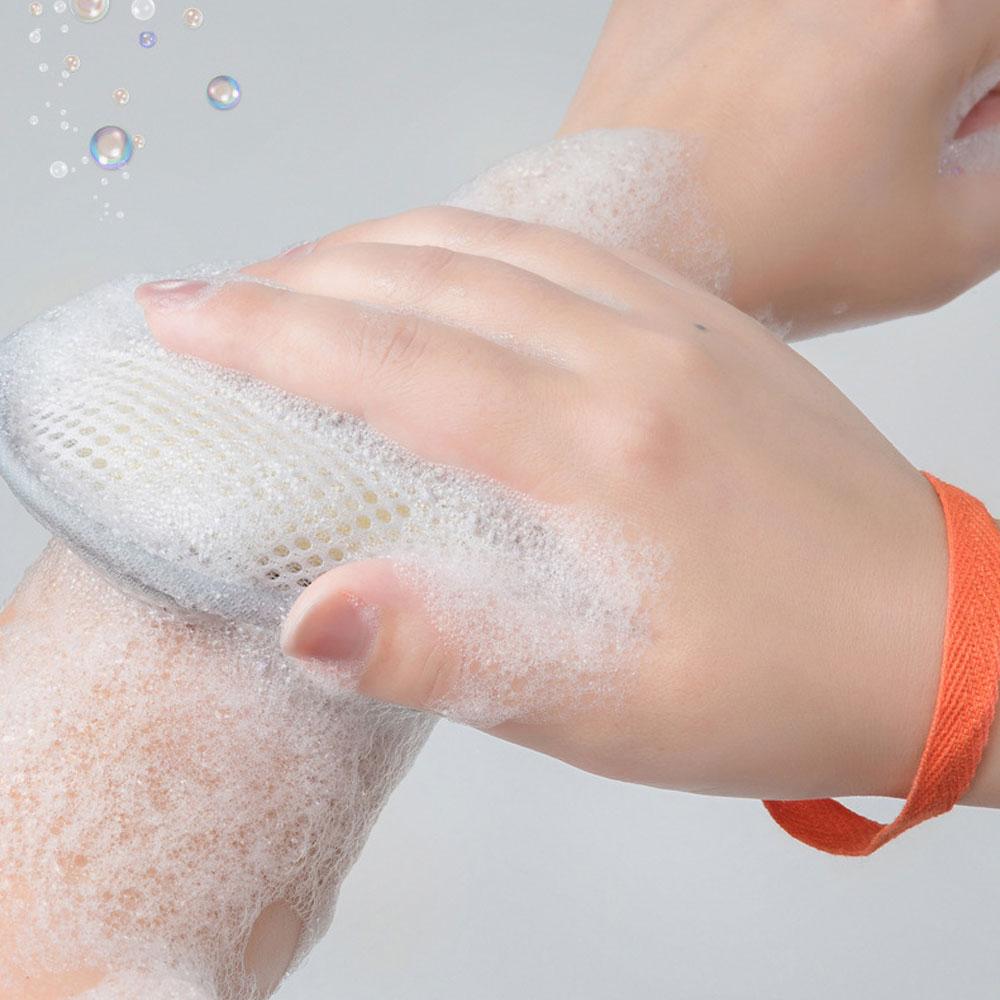 2Pcs New Foaming Soap Bag Net Mesh Massage Exfoliator Pouch Bathing Bubble Maker Cleaning Tool