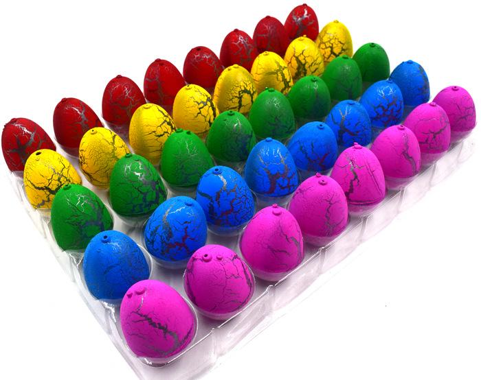 Colorful Crackle Expanding Dinosaur Egg - Medium-Sized Water Hatching Toy