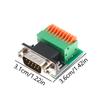 DB9 Male Female RS485 RS422 9Pin Terminal Adapter Solderless Connector for Industrial Automation and Serial Communication Applications