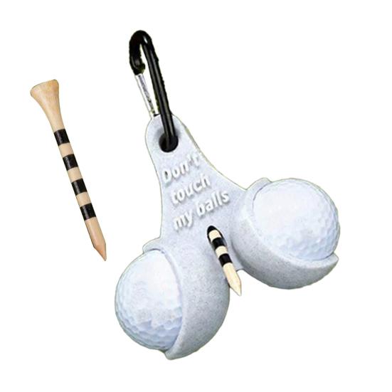 

3D-друкований тримач для м ячів для гольфу з кліпсою Тримає 2 м ячі для гольфу Органайзер для тішок Переноска Стійка для зберігання Аксесуари для гольфу Чоловіки Жінки Подарунок для гольфіста білий