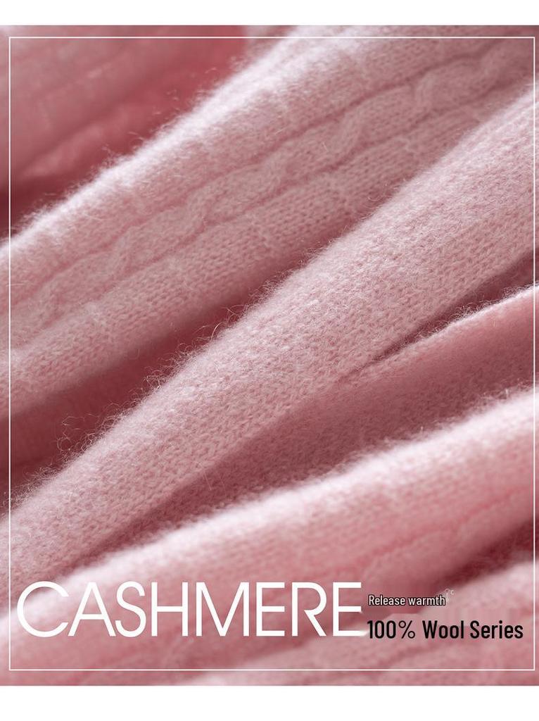 100% Pure Cashmere Women's Scarf - Fashionable, Warm, Comfortable, Solid Color Knit for Autumn/Winter