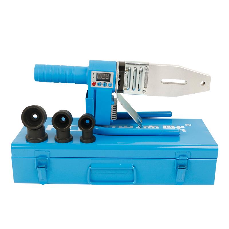 Blue Single-Tube Digital Display Hot Melt Machine for 20-32 PPR Plastic Pipe Welding