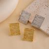 Retro Minimalist Cool Style Square Earrings