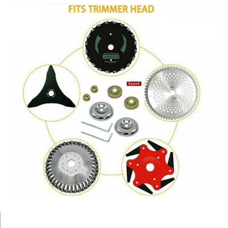 

1 комплект ножів для тримера з металевим дротом, дротяне колесо, щітка, газонокосарка, садова головка для трави 8-piece set