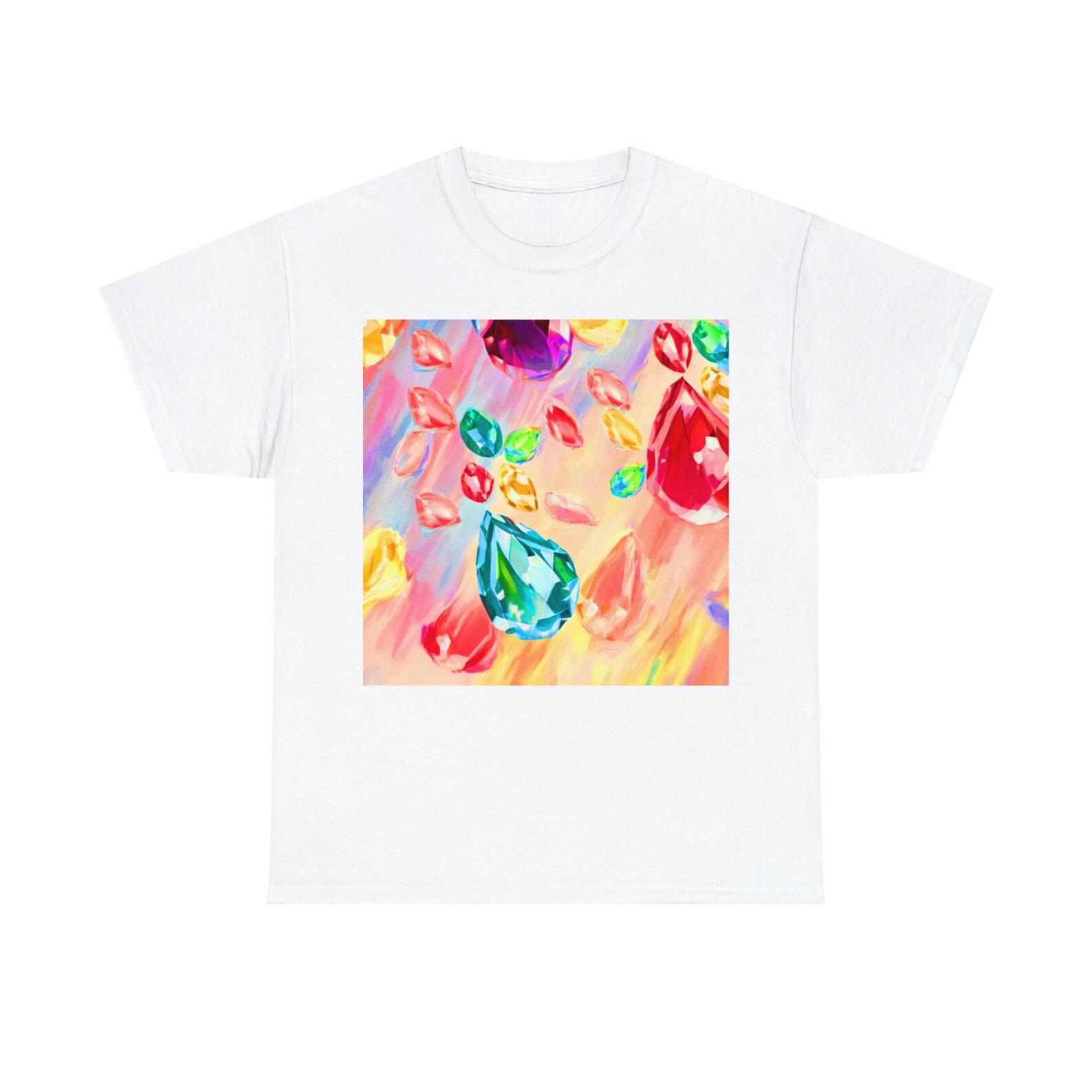 Pastel Jeweled Cotton Tee 150