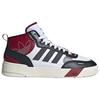 Adidas Originals Post Up Leather Round Toe Lace-Up Shock Absorbing Durable Mid-Top Sneakers Unisex Sneakers Red Black White ID0845