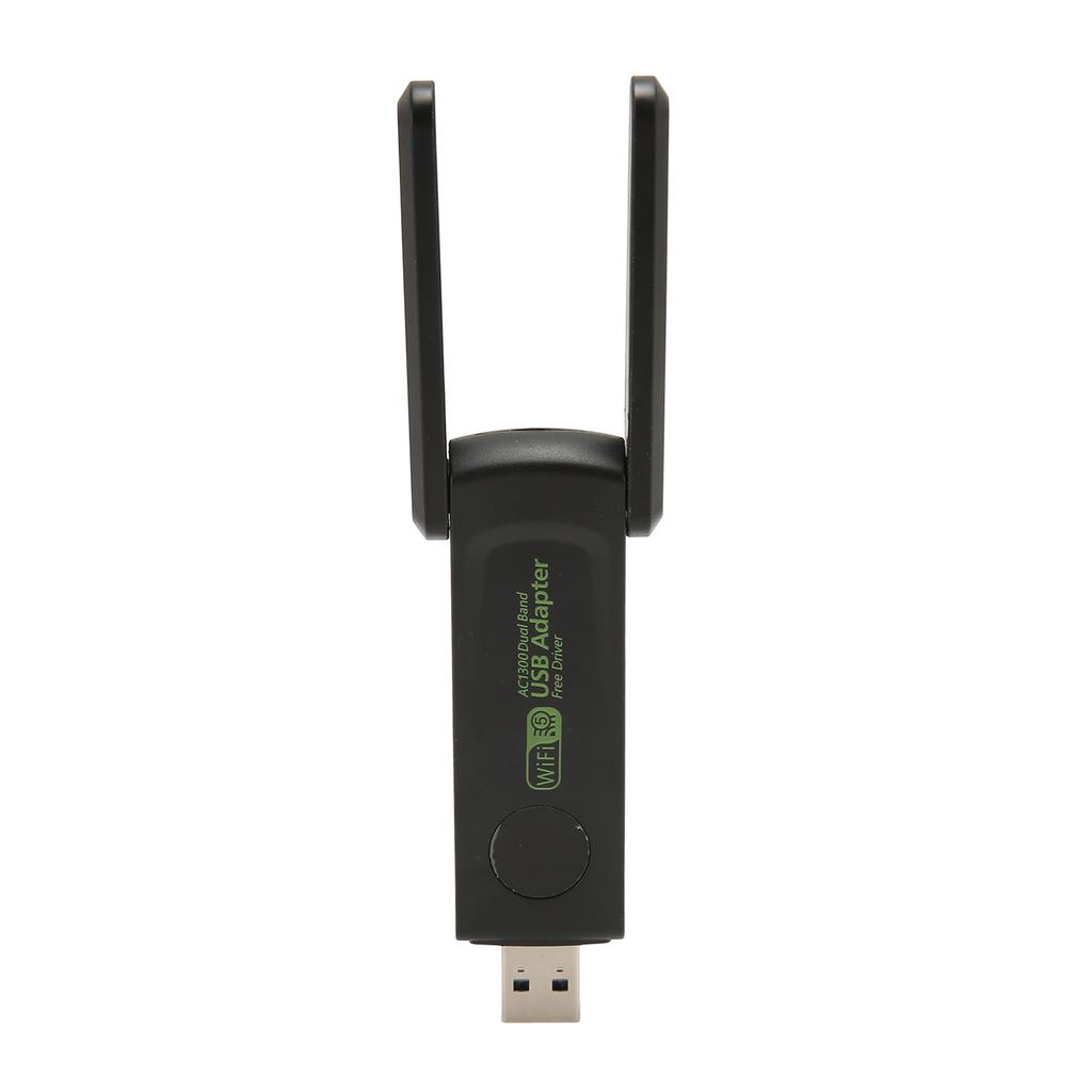 Wireless Network Card Adapter 1300Mbps 2.4G 5G Dual Band Double Antenna USB3.0 WiFi Adapter for PC