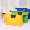 Korean Style Candy Color Dumpling Cosmetic Bag – Foldable, Waterproof Makeup Wash Bag, Logo Customizable