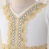 Middle Eastern Embroidered Long Sleeve Muslim Evening Gown for Festivals