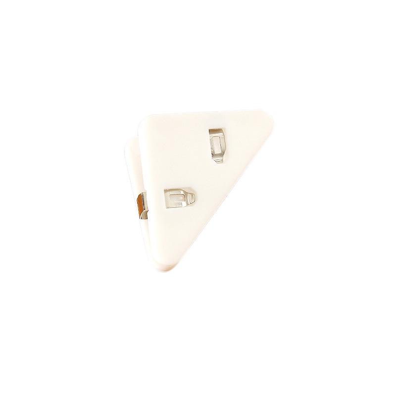 Transparent Triangle Folder Corner Clips for Student Papers and Documents
