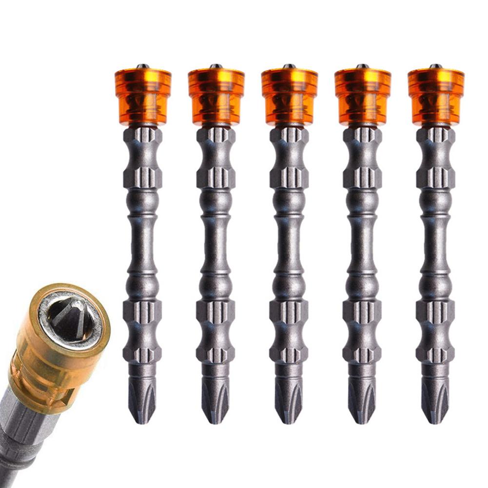 Embouts de tournevis à percussion de précision, 5 pièces, 65 mm, antidérapants