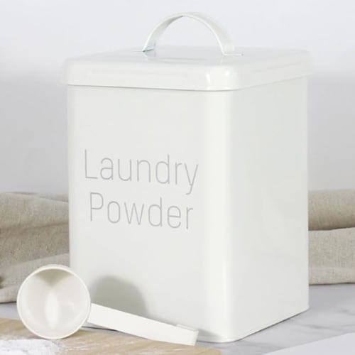 Kwueiit Laundry Powder Storage Box Container, Detergent Ball Storage, Powder Storage Case, Tin Box, Laundry Detergent Container, Laundry Detergent Bal