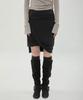 FLAREUP Asymmetrical Midi Skirt (Fl-274_Black)
