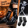 Halloween Printed Mid-Calf Socks Wicking Breathable Socks for Men Women Casual Daily Wear