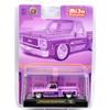 M2 MACHINES 1/64 MiJo EXCLUSIVE - 1978 CHEVROLET SILVERADO STEPSIDE LOWRIDER - PURPLE