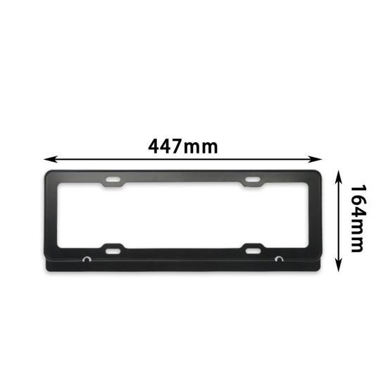 Aluminum Alloy License Plate Frame with Screws Universal Easy To Install Car Front Rear License Plate Holder