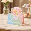 Decorative Floral Greeting Cards 10Pcs 3D Flower Thank You Card, Bouquet Best Wishes Card Note Appreciation Gifts for Anniversary, Mother's