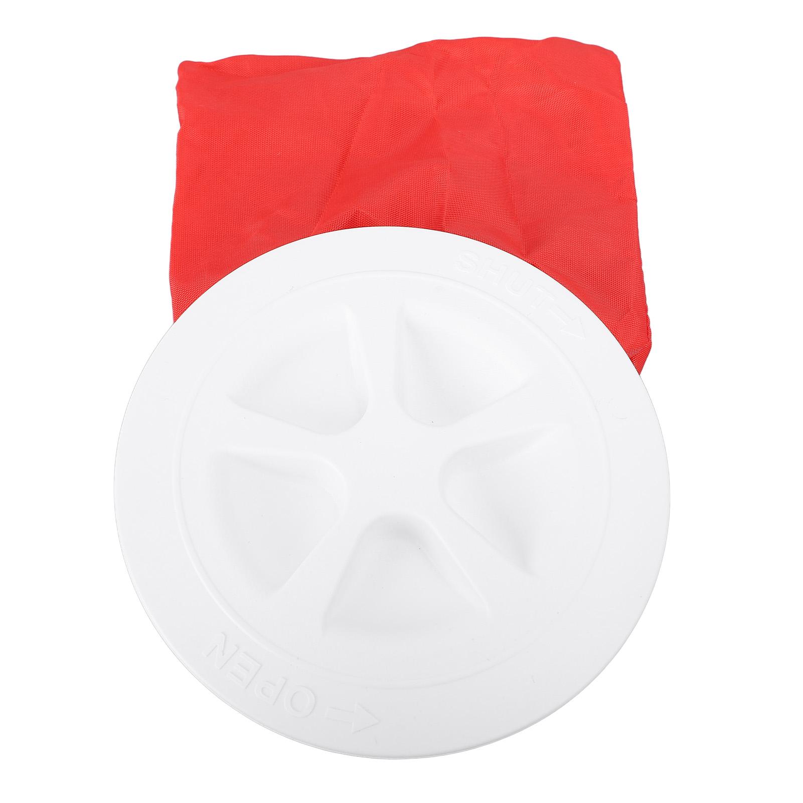 

Комплект палубной пластины 6 дюймов с сумкой для хранения Круглая герметичная крышка люка для морских яхт, лодок, каяков Белая