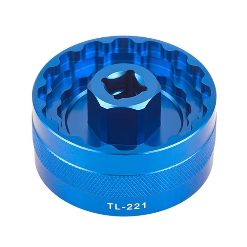 Bicycles Bottom Bracket Sockets Repair Tool Accessories for Bicycles Bottom Bracket Bearing Removal Tool Sockets Wrench синий