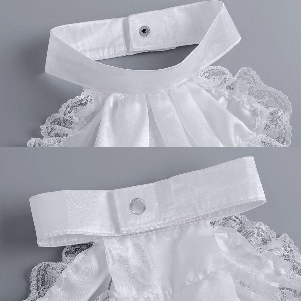 Ruffled Vintage Victorian Costume Detachable Fake Collar Accessory Set Cosplay Accessory