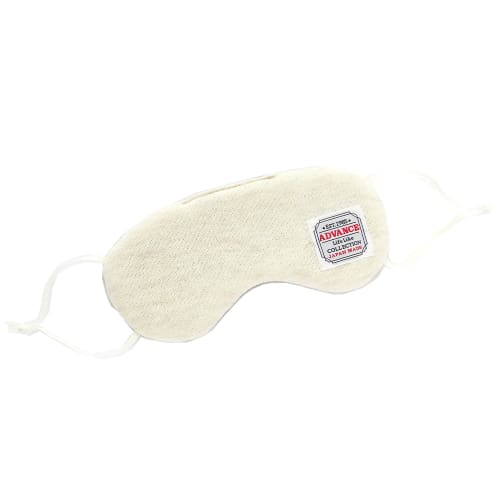 ADVANCE Sleep Eye Mask, Soft Sweatshirt (Ear Loops), Made In Japan, Ivory (IV)