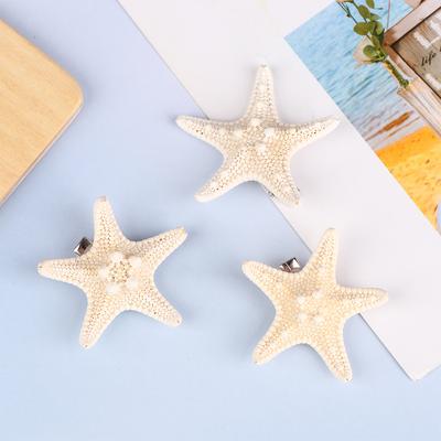 Natürliche Seestern-Haarspangen Niedliche Seestern-Haarspangen Damen Mädchen Strand Seestern-Haarnadel Sommer Kopfschmuck Schmuck