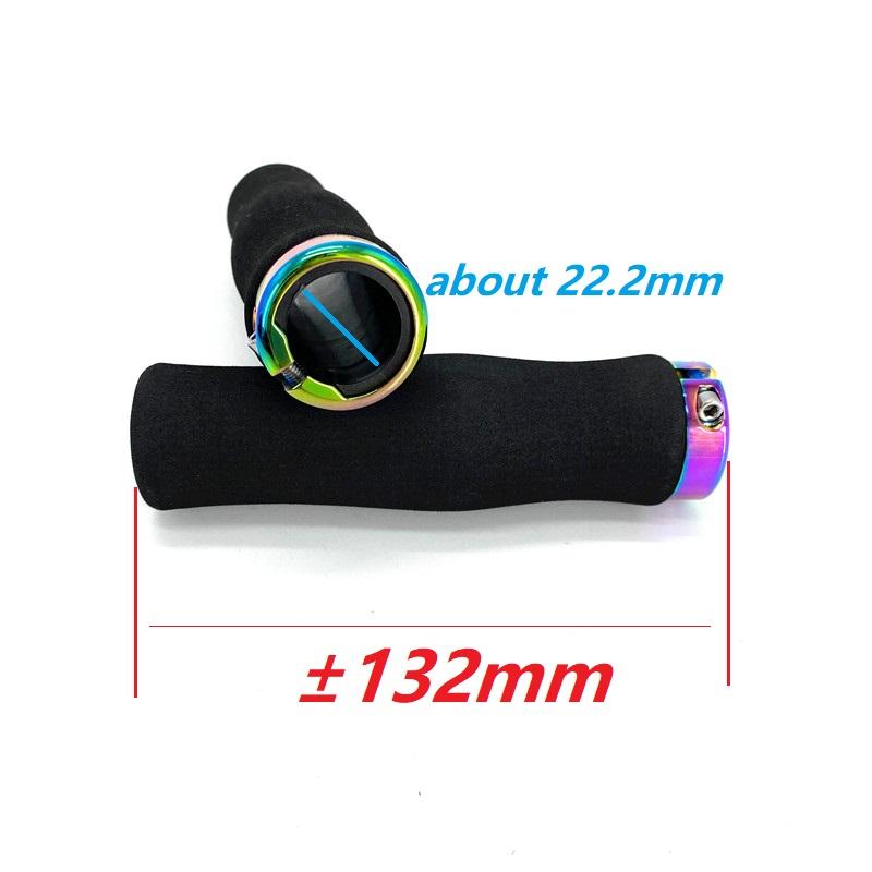 Litepro Folding Bike Mountain Bike Grips 22.2mm 132mm Ultralight Comfortable Sponge Non-slip Single Lock Ring Bicycle Grips