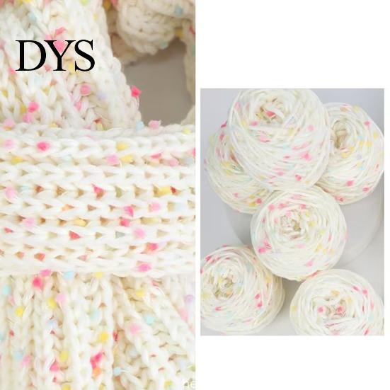 Wool Yarn Crochet Soft Comfortable Multi-purpose Knitting Colorful Fur Ball Thread Home Use Hand