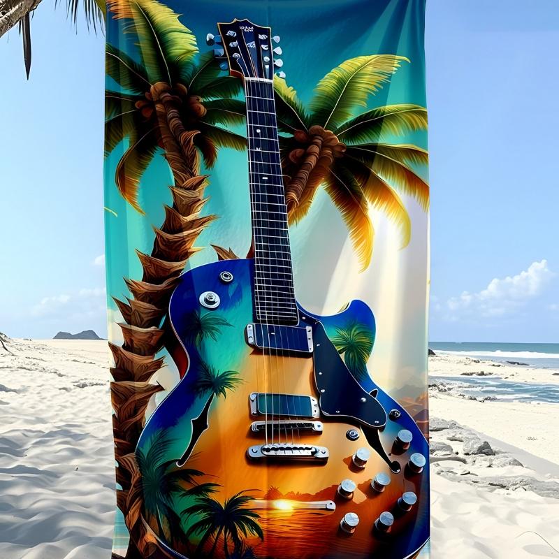 

Oversized Digital Printed Bath Towel Quick-Drying Absorbent Breathable for Beach Vacation Swimming Yoga Camping 60X130CM