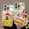 Mario Doll Bracelet for Apple 16 Feather Yarn Mobile Phone Case Xiaomi 14Pro Feather Yarn 15 Cute Cartoon 13