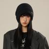 Stacking Hat Autumn and Winter Hat Women's Fleece Ear Protector Warm Cold Hat Knitted Wool Hat