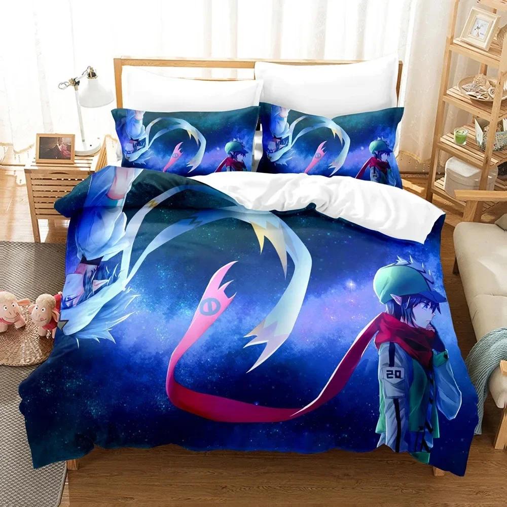 

3D Anime The Link Click Beding Set Printed Bed Linen Set With Pilowcase Bed Soft Duvet Cover Soft Single Double Quen King-Sized Dimensionsd Dimensions 120*200cm Single