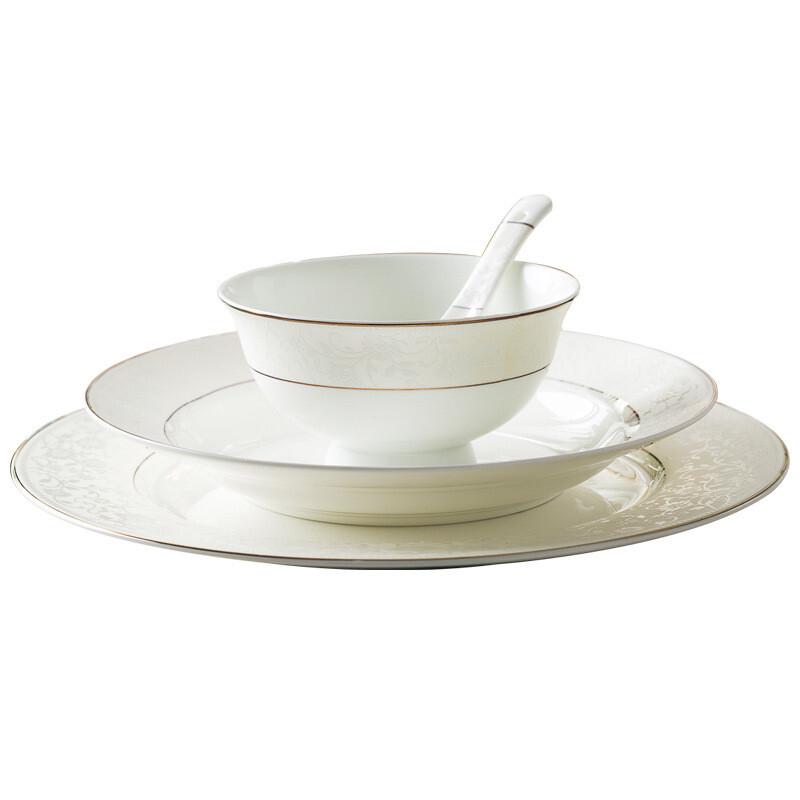 Qianhua Zhike 56-Piece European Ceramic Dinnerware Set