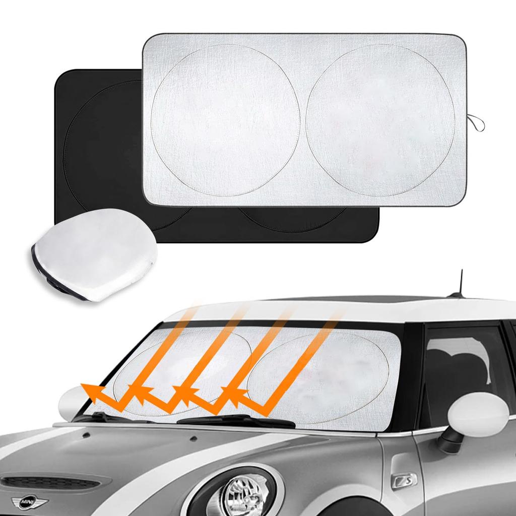 Persevere 2024 Improved Sun Shade for Cars, Front and Car Darkening Magical Shades, Mini