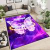 1PC Custom Name Butterfly Dreams Theme Floor Mat Ideal for Living Room, Game Rooms, Office, Bedroom,Floor Mat Playful Design