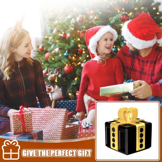 Annoying Gift Box with Screws Christmas Puzzle Present Box Prank Case Home Office Bookshelf Desktop Decoration Ornament Joke Gag Gift