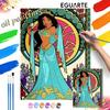 Jasmine Oil Painting Kit Home Bedroom Wall Decor Handmade Gift Princess Art