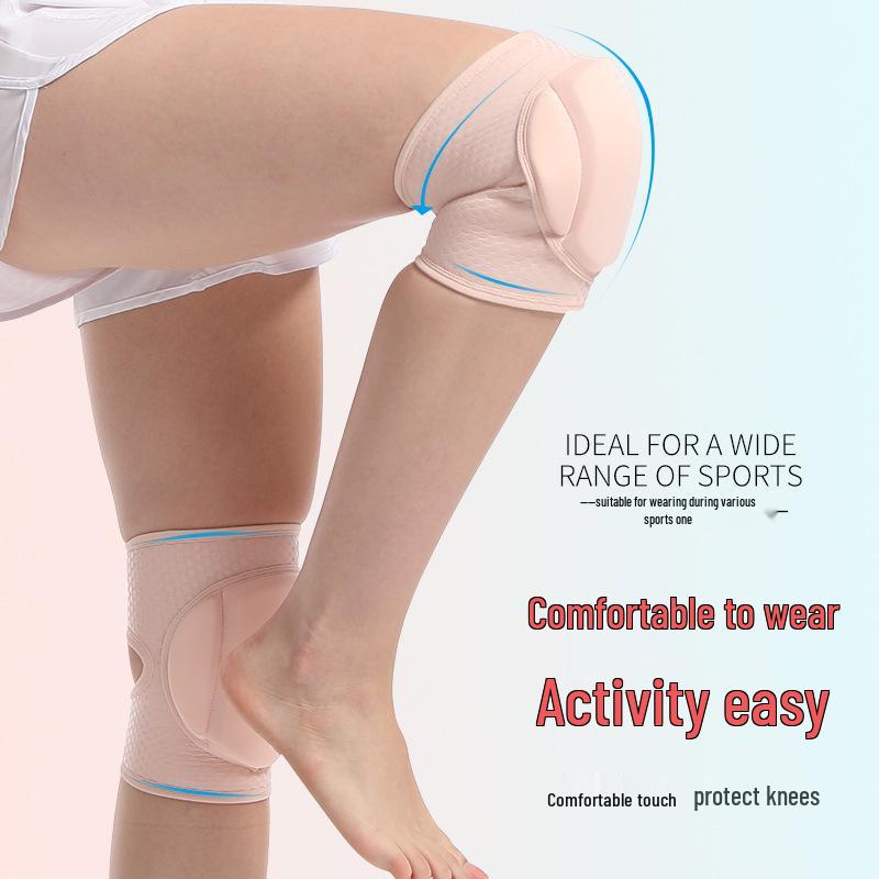 Professional Ladies' Thickened Knee Pads for Pole Dance, Yoga, and Sports - Anti-Collision Design
