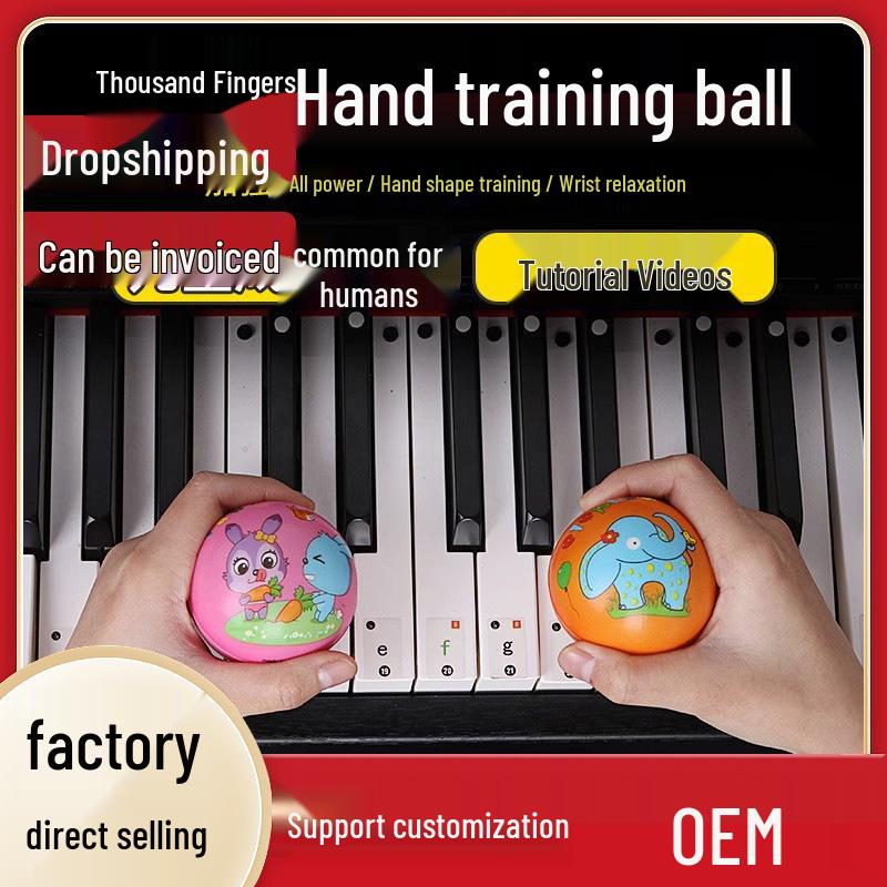 

Guitar & Piano Finger Strength Trainer - Shape Correction & Anti-Collapse Practice Ball for Beginners