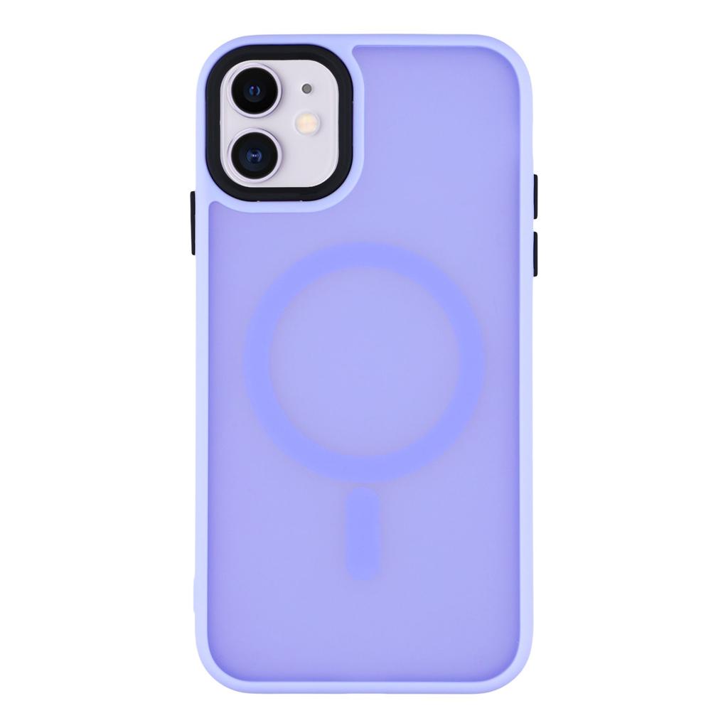 For iPhone 11 Case Compatible with MagSafe Skin-Touch PC+TPU Phone Cover
